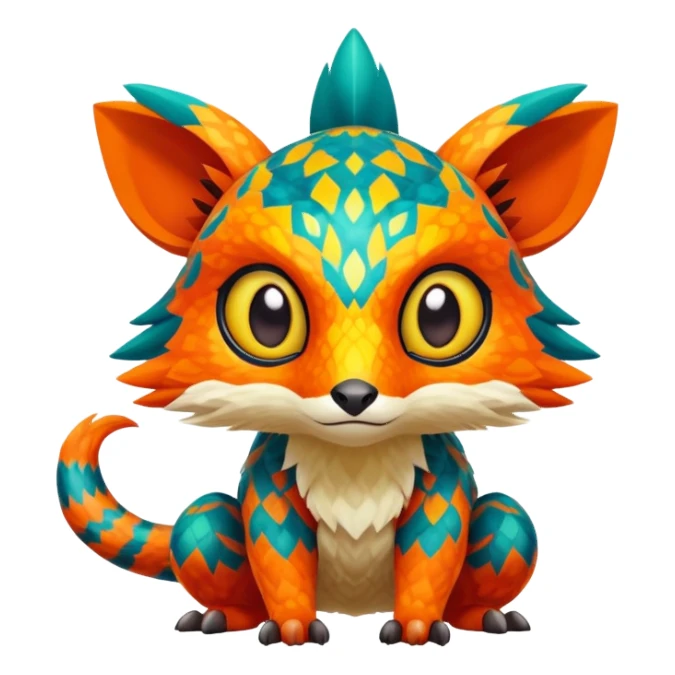  exotic tropical Fakémon-Pokémon-Vernid-creature sticker