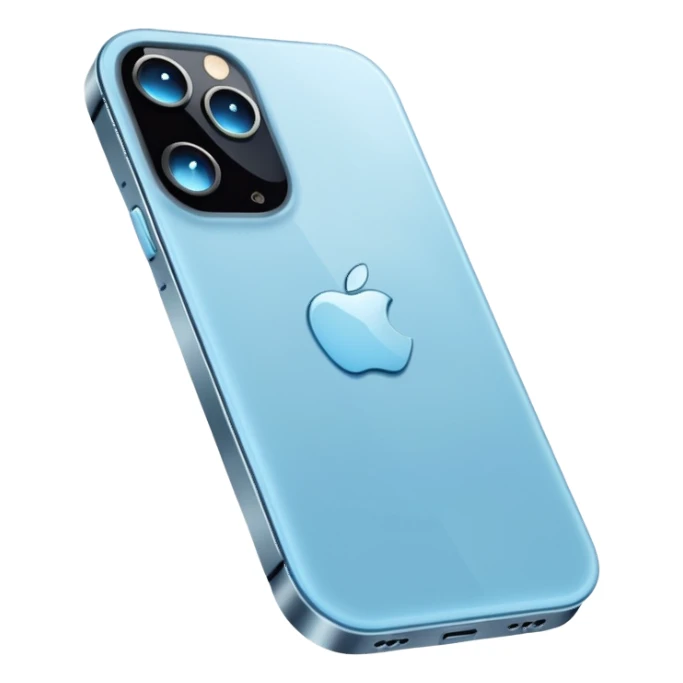 iPhone 13 Pro in light blue colour sticker