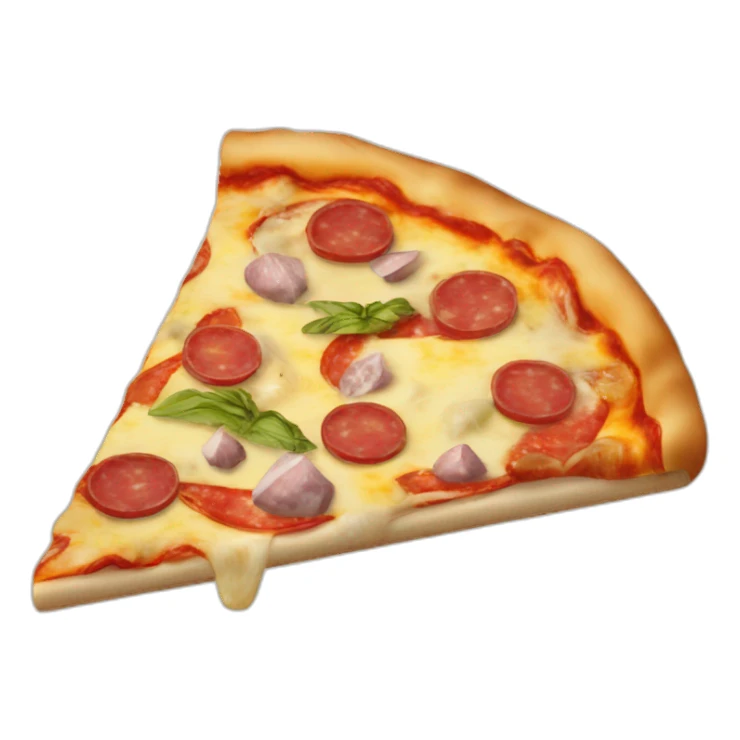 Pizza with artichokes, salami and tunna sticker