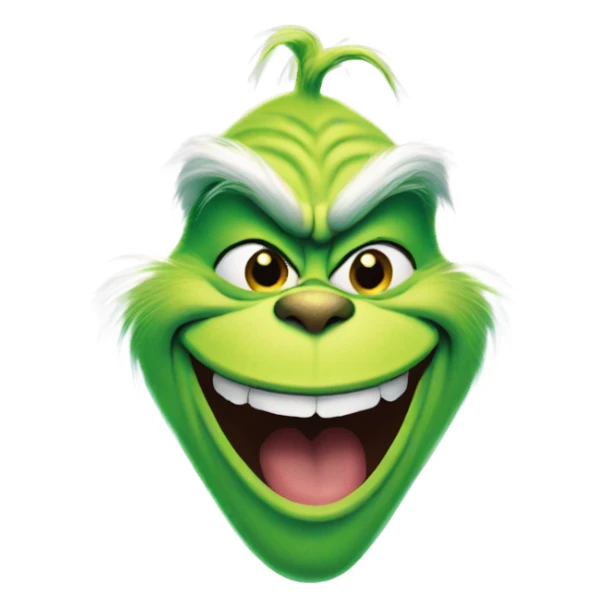 The grinch smiling  sticker