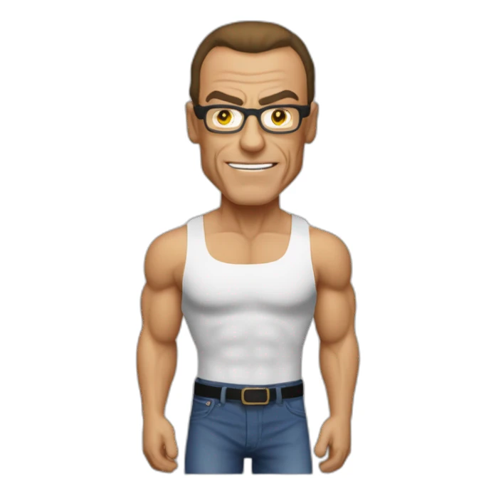 jean-claude vandamme sticker