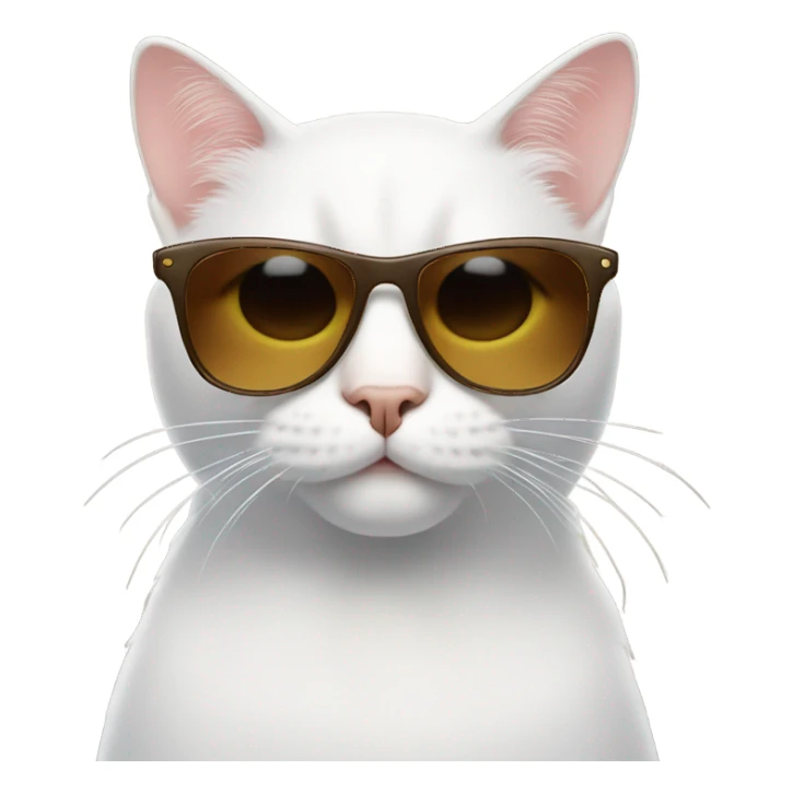 Cat with sunglasses sticker