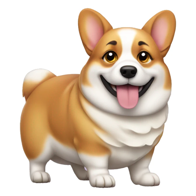 Fat corgi sticker
