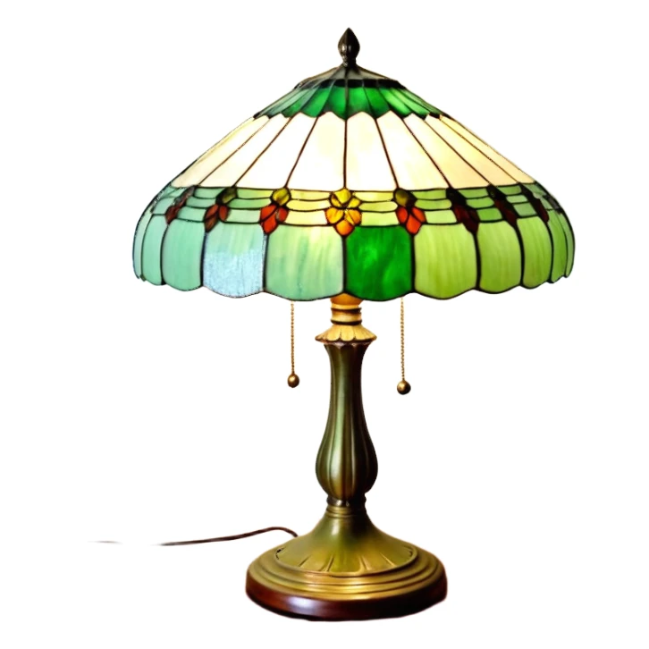 рабочий деревянный стол с зеленая подложка и зеленой лампой ссср вид сверху sticker