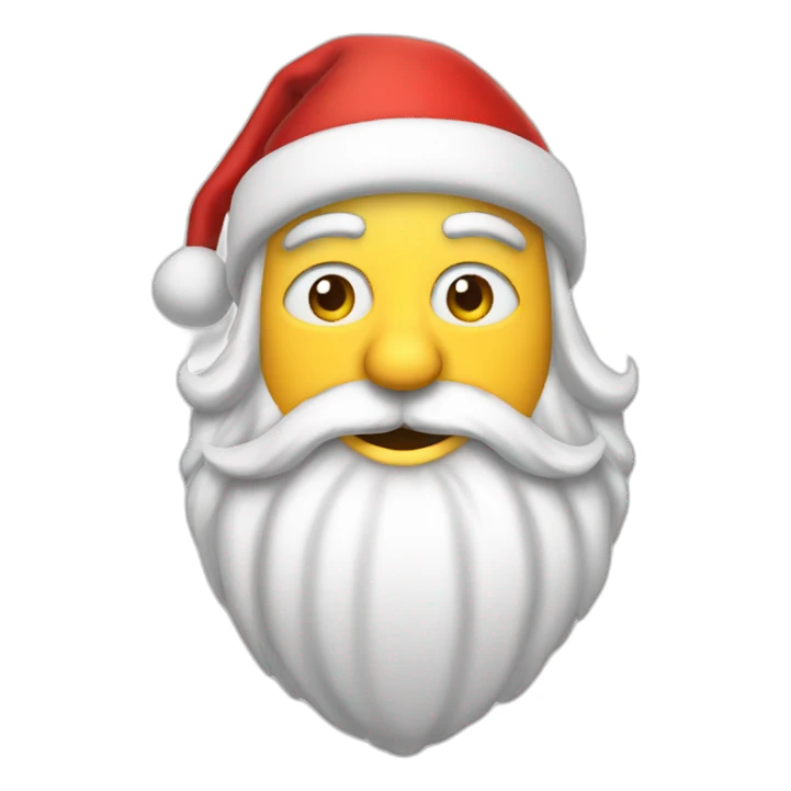 skiing father christmas sticker