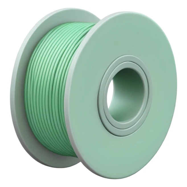 pale green filament spool sticker