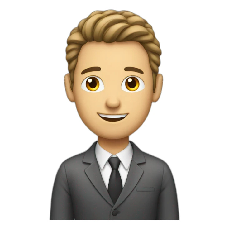 guy getting a promote on work sticker