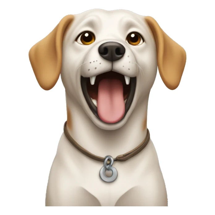 a person barking sticker