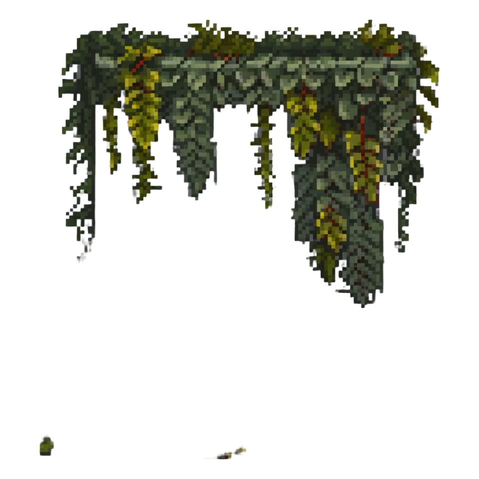 Сделай серую русскую широкую панельку, которая заросла лозой и мхом. sticker