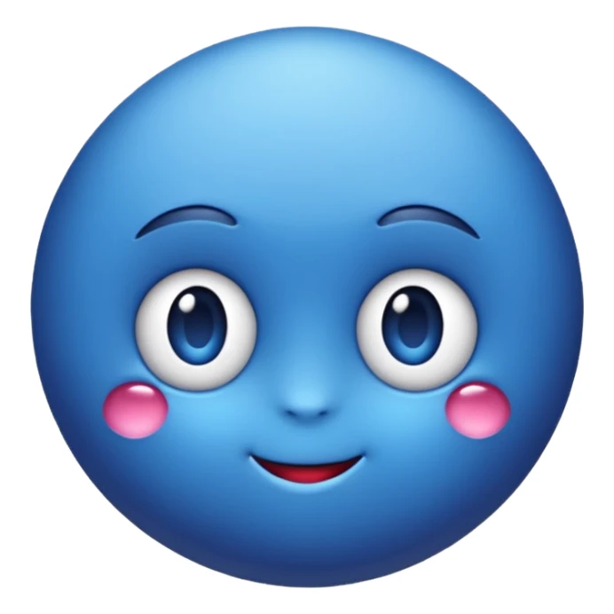 Un emoji myrtille mignon sticker