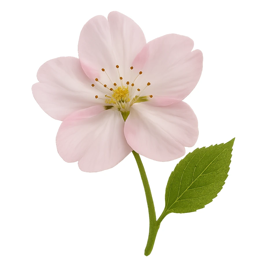 show green one cherry blossom, remove background sticker