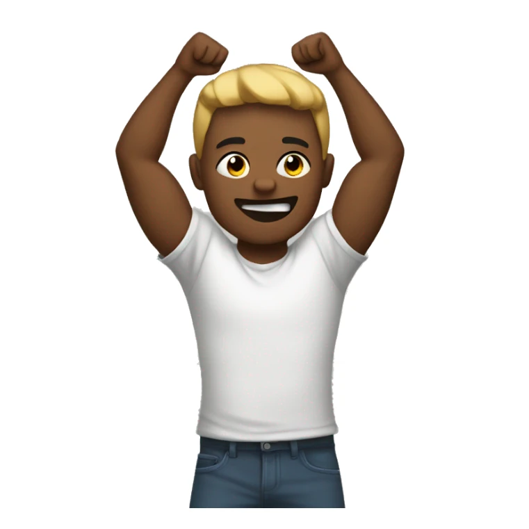 beat arms up like an x sticker