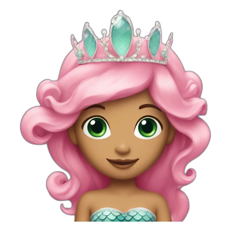 Mermaid with tiara  sticker
