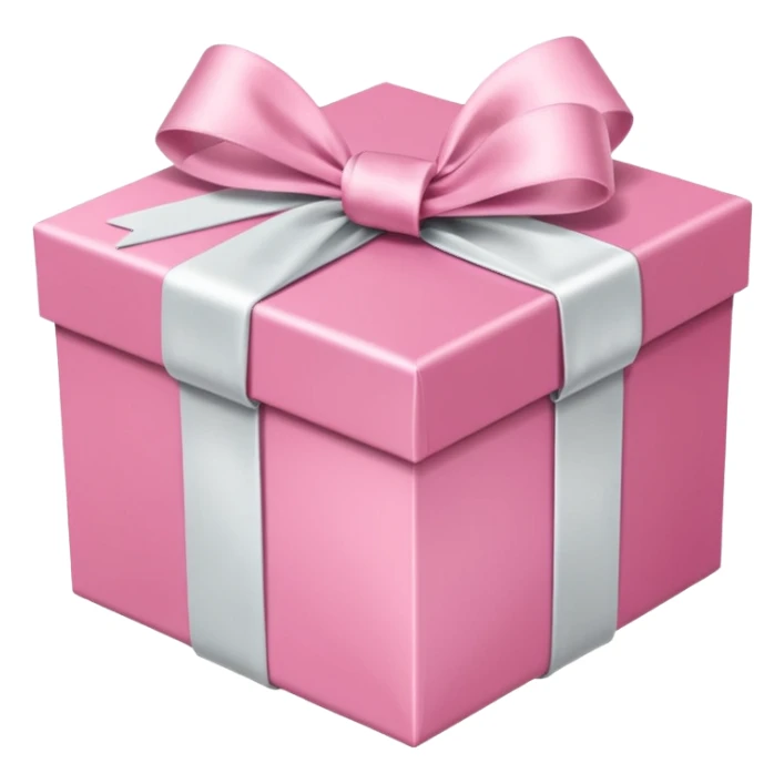 pretty pink gift box sticker