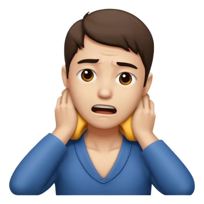 Person strangling their neck sticker