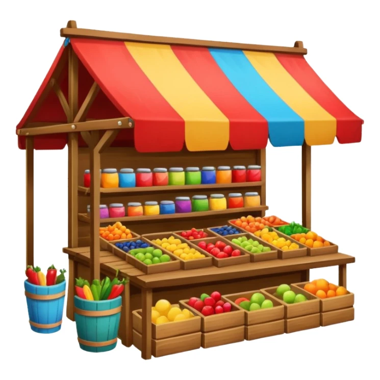 market stall sticker