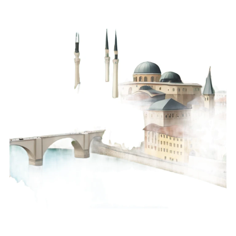 Sarajevo city view  sticker