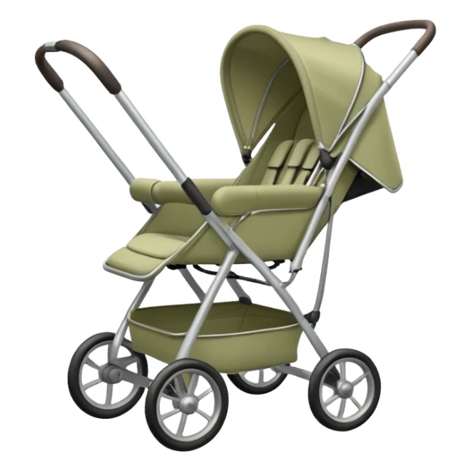 Pale olive stroller sticker