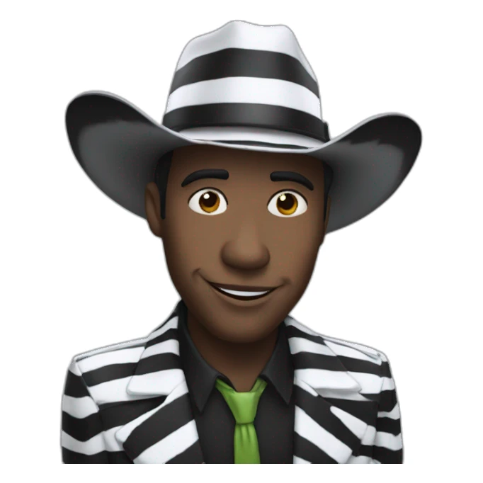 Beeteljuice with cowboy hat sticker