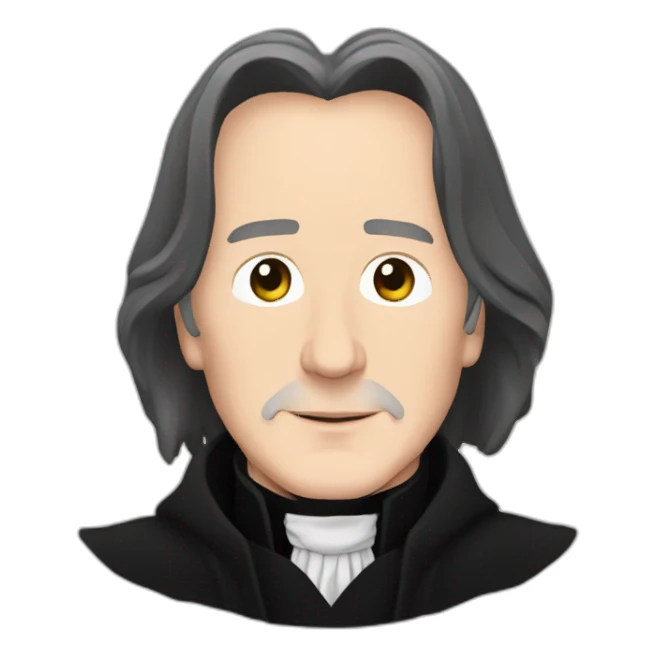 elegant severus snape alan rickman sticker