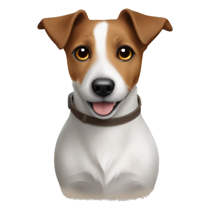 Brauner Jack Russell mit engelsflügel sticker