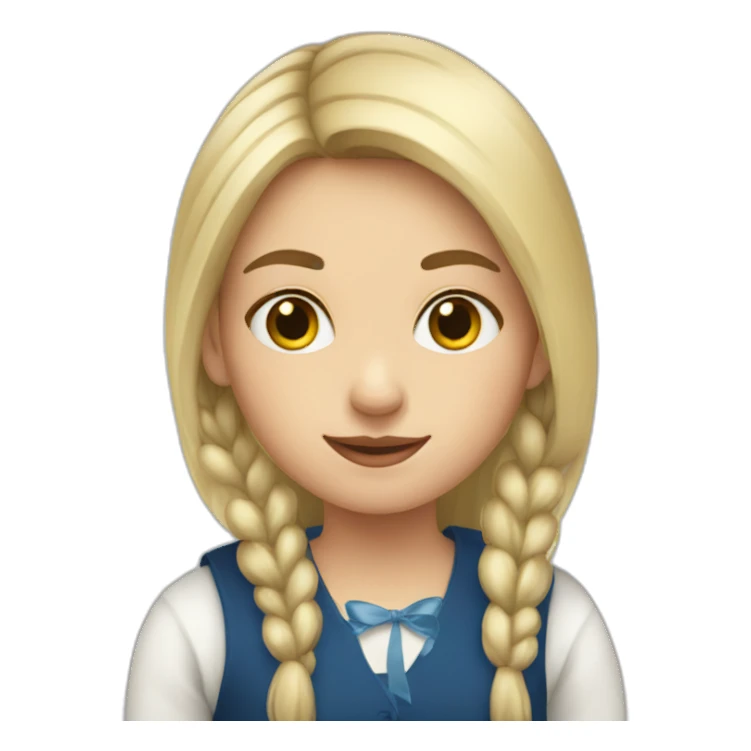 Estonian girl sticker