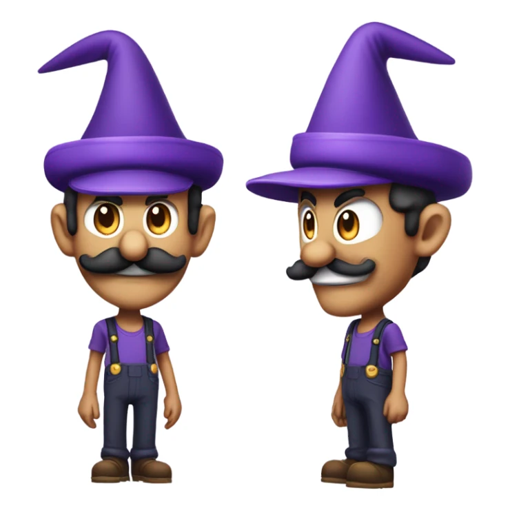 Waluigi sticker