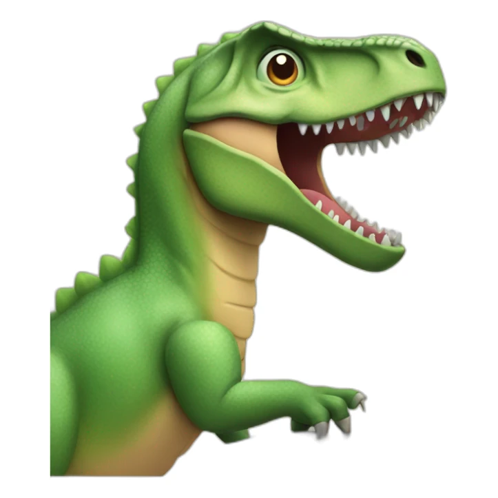 dinosaur working on a laptop sticker