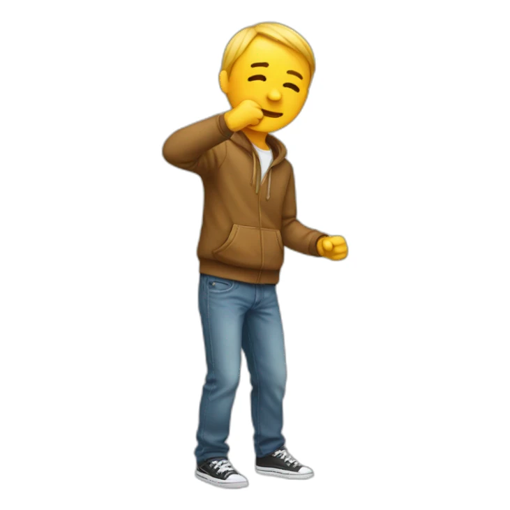 A person who dab sticker