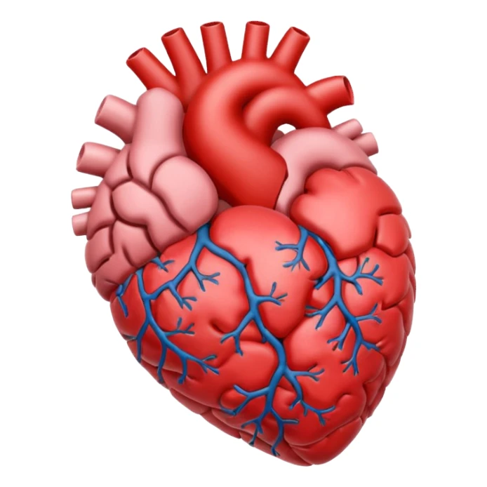 Brain and heart sticker