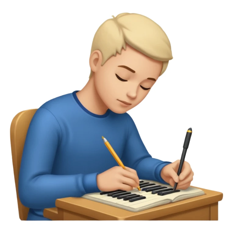 writing music sticker