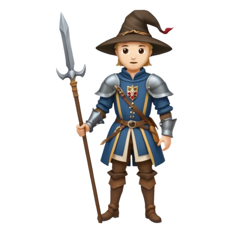 landsknecht, (keep the pose and the frame the same) sticker
