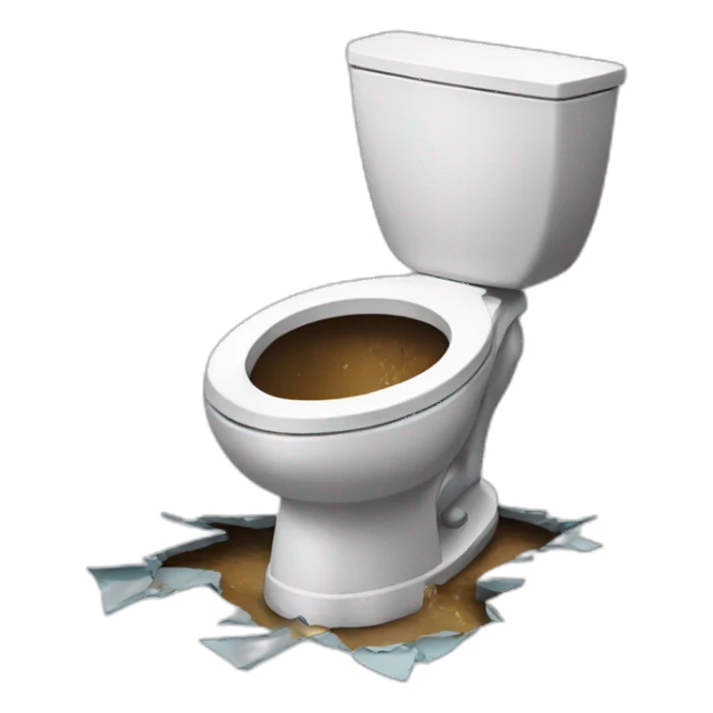 broken toilet sticker