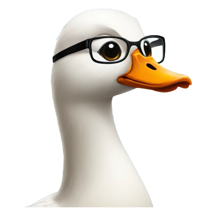 goose wearing cool glasses sticker