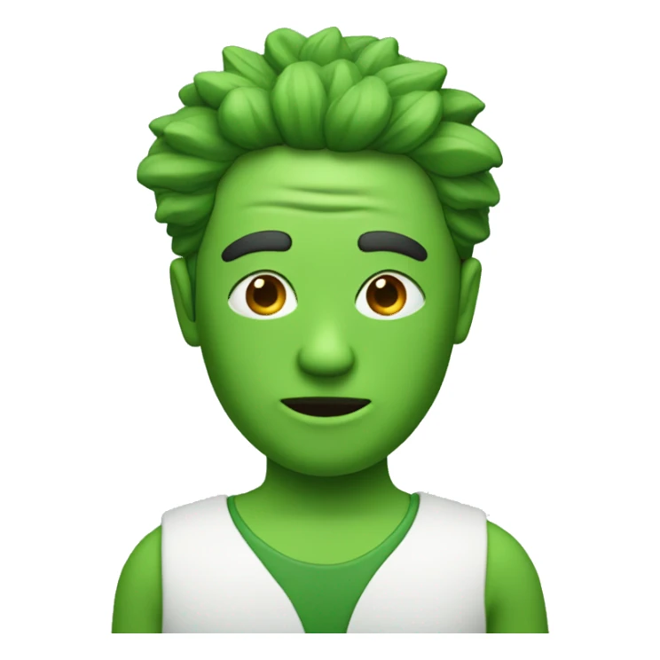 Green man therapist sticker