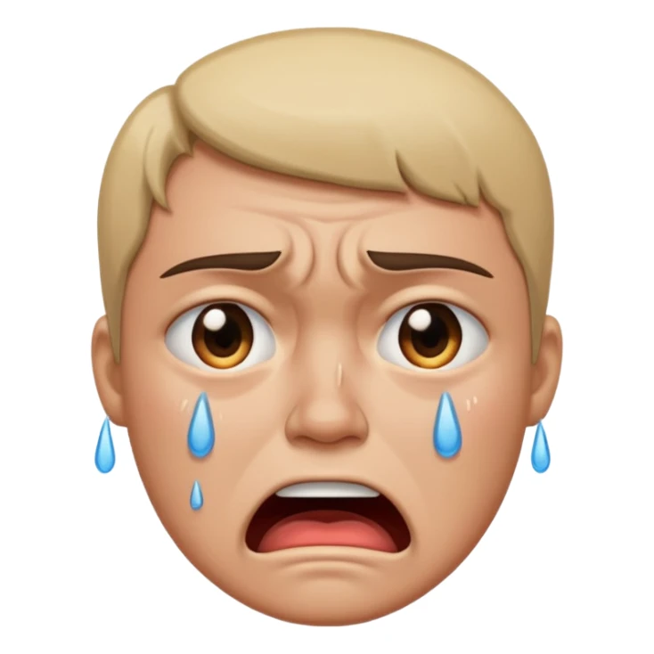 angry and cry sticker