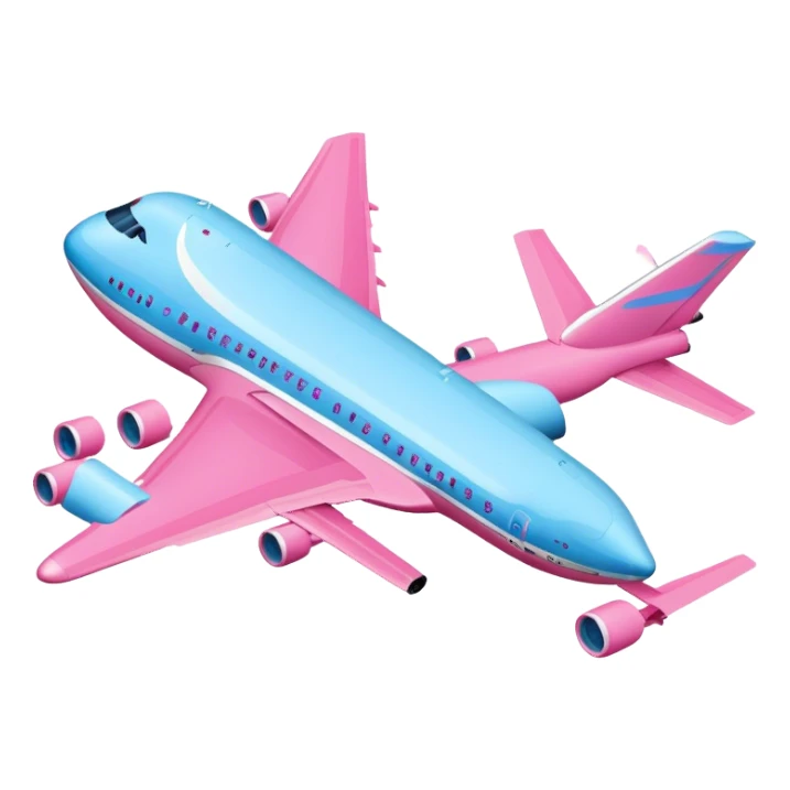 Hot pink and light blue Air Force One sticker