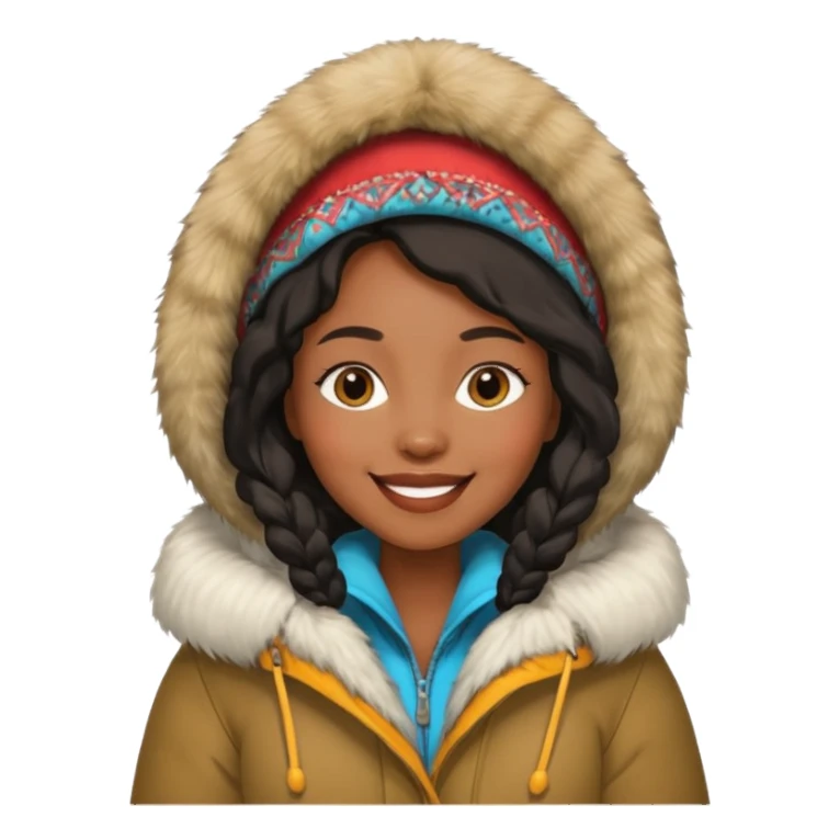 black woman eskimo  sticker