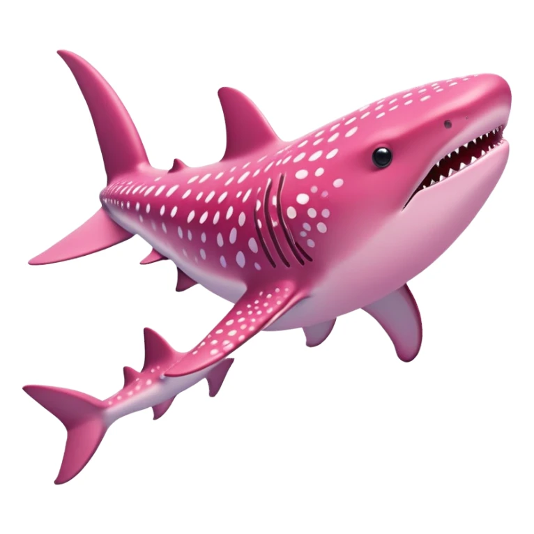 pink whale shark sticker