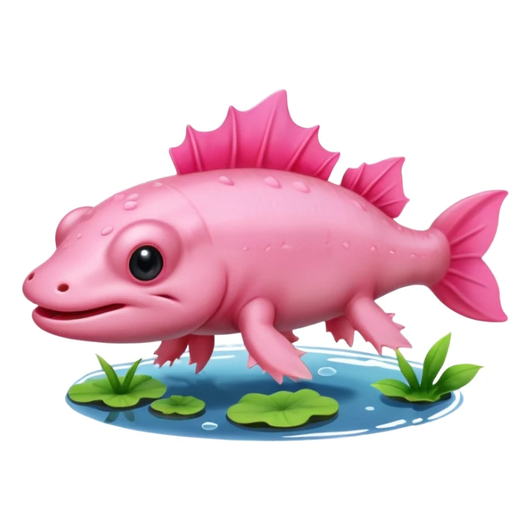 genra la imagen de un ajolote sticker