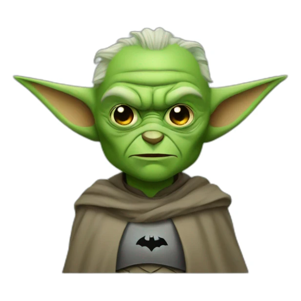 Batman yoda sticker