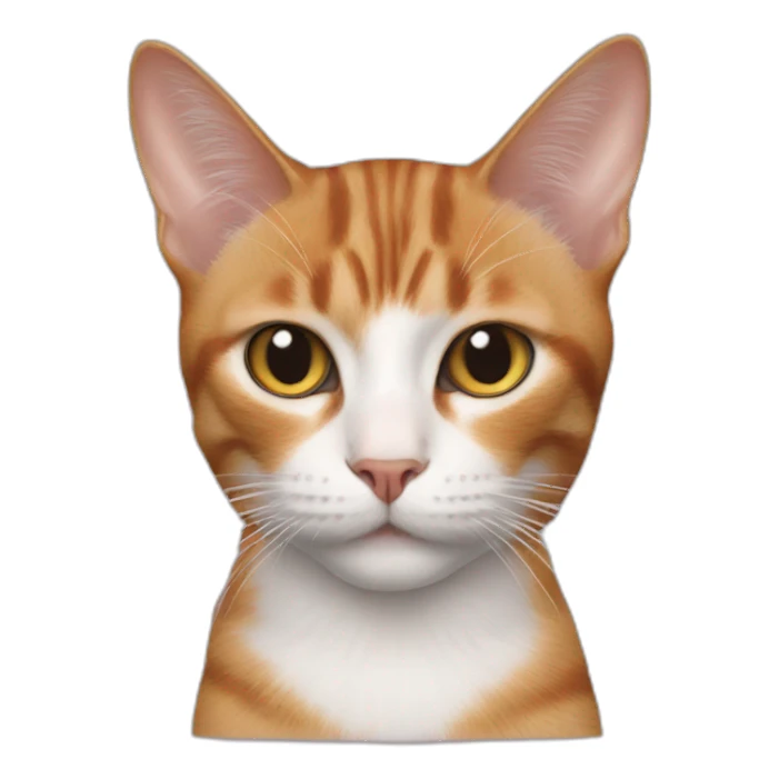 cat with david bowie makeup sticker