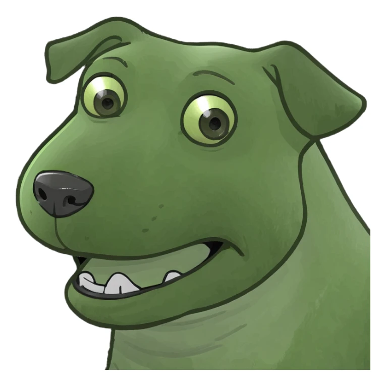 Black grey and brown mini Aussie doodle sticker