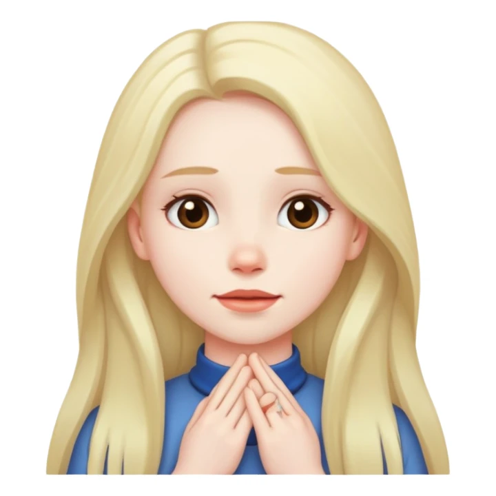 Girl hands across her neck sticker