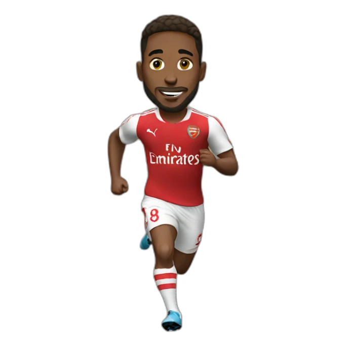 arsenal player running sticker