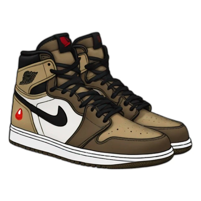 Travis Scott Jordan 1 sticker