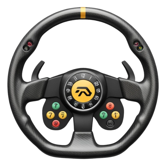 F1 steering wheel sticker
