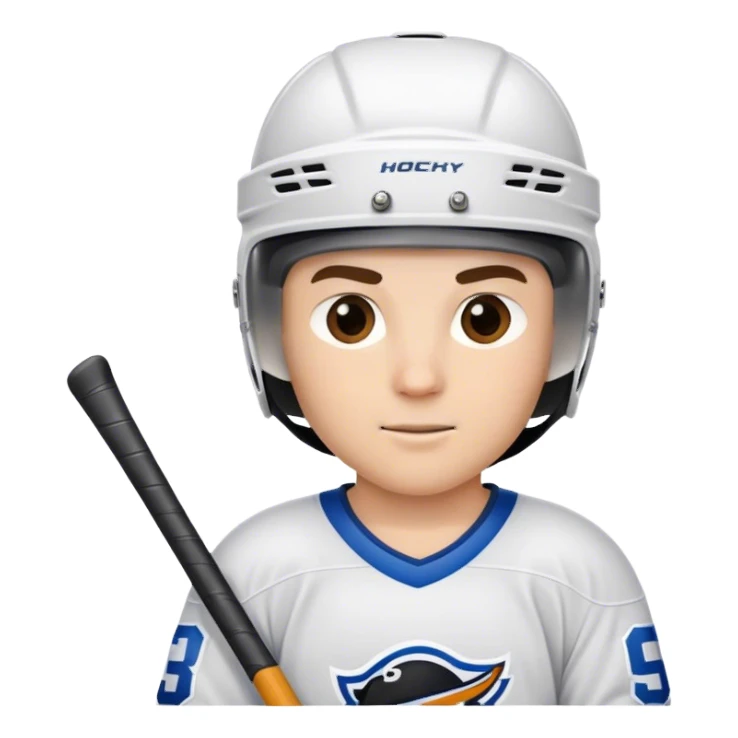 Ice hockey player sticker