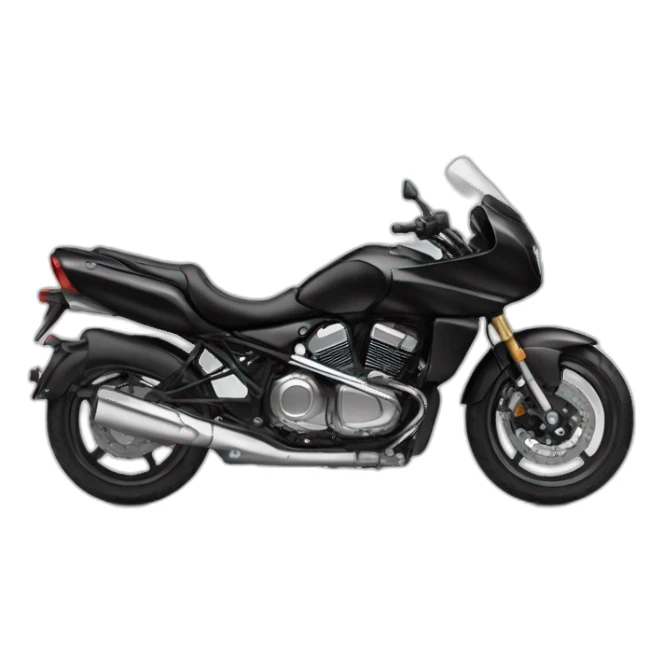 the black motorcycle sticker