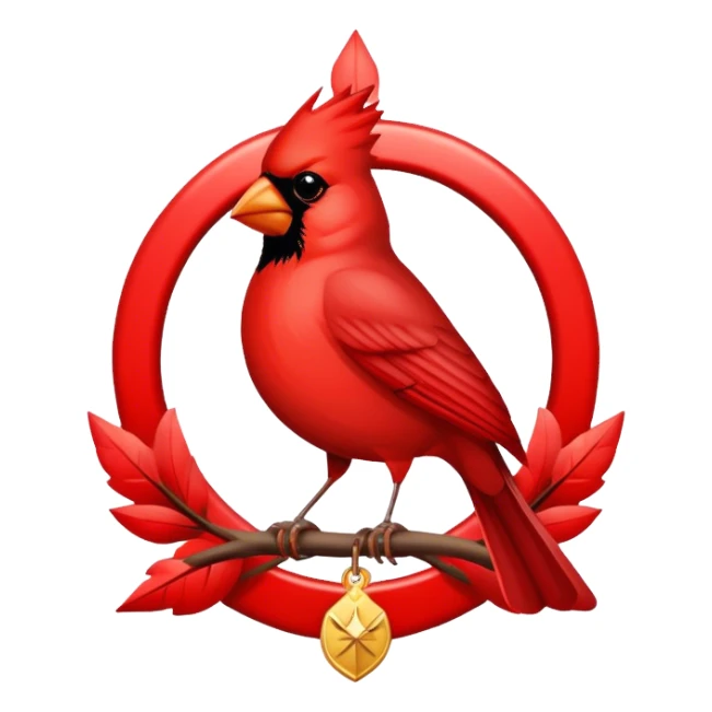 Cardinal's emblem sticker